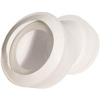McAlpine Macfit WC Offset Connector 40mm Offset MAC-4A in White Rubber