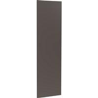 Kitchen Kit Flatpack J-Pull Kitchen Cabinet Larder End Super Gloss 2400x600mm in Graphite Mdf
