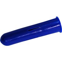 Unbranded Wall Plug 10mm (100 Pack) in Blue Plastic