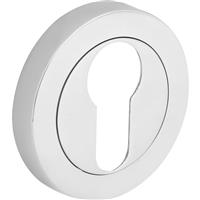 Euro Escutcheon Polished Chrome in Silver