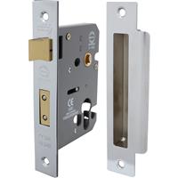 Perry Euro Profile Sashlock 75mm Nickel Plate in Silver
