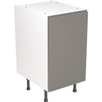 Kitchen Kit Flatpack J-Pull Kitchen Cabinet Base Unit Ultra Matt 450mm in Dust Grey MFC
