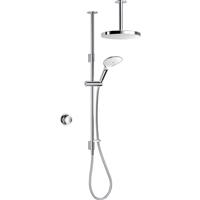 Mira Mode Dual Thermostatic Digital Mixer Shower High Pressure / Combi Ceiling Fed in Chrome Stainless Steel