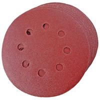 Toolpak Sanding Disc 125mm 120 Grit (10 Pack) in Red Plastic