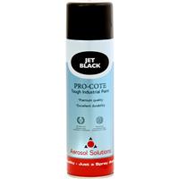 Industrial Spray Paint 500ml Jet in Black Plastic