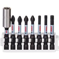 Bosch Impact Screwdriver Bit Set (8 Piece) in Black Steel