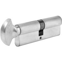 ERA 6 Pin Euro Thumbturn Cylinder 45-45mm Satin Nickel in Silver