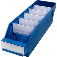 Barton Blue Shelf Bin 300 x 90 x 95mm (40 Pk) Steel