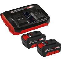 Einhell PXC 18V Battery & Charger Kit 2 x 4.0Ah in Black