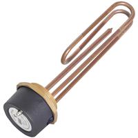 Tesla Copper Immersion Heater & Resettable Thermostat 11" Steel