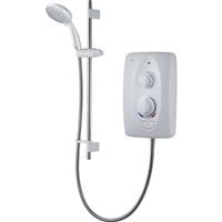 Mira Sprint Multi-Fit Electric Shower 8.5kW in White Stainless Steel