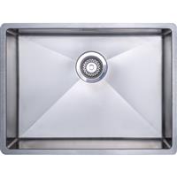 Unbranded Stainless Steel Large Single Bowl Kitchen Sink 590 x 440 x 190mm in Silver