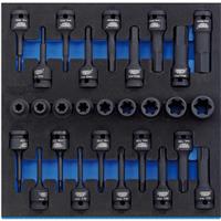 Draper TX-STAR Impact & Hex Socket Set in 1/2 Drawer EVA Insert Tray