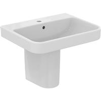 Ideal Standard i. life B Basin and Semi-Pedestal 60cm 1 Tap Hole in White Ceramic