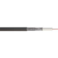Doncaster Cables Satellite Coaxial Cable (RG6) 25m Drum in Black Aluminium