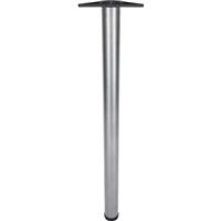 Rothley Worktop Leg 60mm x 870mm in Pewter Steel