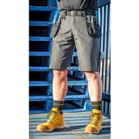 DeWalt Men's Ripstop Holster Pocket Shorts 36" in Grey Polyester/Cotton