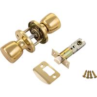 ERA Passage Door Knob Set Brass in Gold