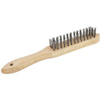 SIP Wire Brush Mild Steel 4 Row Wood
