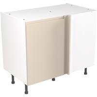 Kitchen Kit Flatpack J-Pull Kitchen Cabinet Base Blind Corner Unit Ultra Matt 1000mm in Cashmere MFC