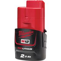 Milwaukee M12 Battery 2.0Ah Rubber