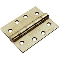 Eurospec British Standard Ball Bearing Hinge Grade 13 Stainless (2 Pack) in Brass Stainless Steel