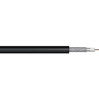 Pitacs TV / Satellite Cable AL/AL (RG6) 100m Drum in Black Aluminium