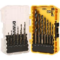 DeWalt Black & Gold HSS Drill Bit Set (19 Piece) Steel