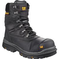 CAT Men's erpillar Premier Hi-Leg Waterproof Safety Boots in Black