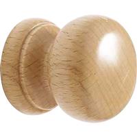 Cabinet Knob Varnished 50mm in Beech