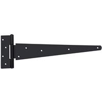 Hiatt Heavy Duty Tee Hinge 500mm (2 Pack) in Black Steel
