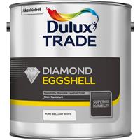 Dulux Trade Diamond Eggshell Paint 2.5L Pure Brilliant in White