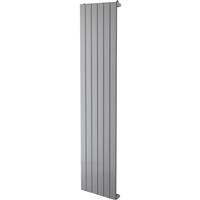 Purmo Tesni Eve Single Panel Designer Radiator 1500 x 433mm in Silver Steel