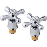 Unbranded Traditional Basin Tap Reviver Kit 1/2" (2 Pack) in Chrome Brass