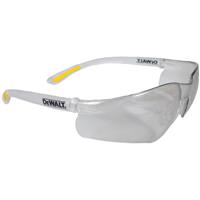 DeWalt Contractor Safety Glasses Indoor / Outdoor Lens in Clear Rubber