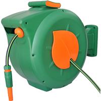 Hawksmoor Wall-Mounted Auto Hose Reel 30m in Green