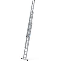 Zarges Everest Extension Ladder 3 x 12 D-Rung 3530 x 500 x 190mm Plastic
