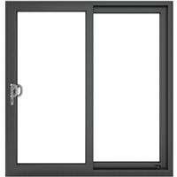 Crystal uPVC Sliding Patio Door Left Hand Open 2090mm x 2090mm Clear Double Glazed /White in Grey