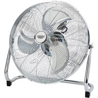 Draper Expert Oscillating Industrial Fan 18"/450mm Chrome 100W 230V Rubber