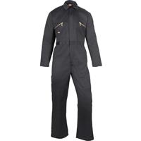 Dickies Men's Redhawk Coverall M in Black Cotton/Polyester