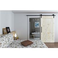 Coburn Flat Track 100 Arrow Head Hanger One Door System 1500mm - Finish in Black Nylon/Steel