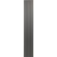 Towelrads Ascot Double Panel Designer Radiator 1800 x 305mm 2617Btu in Anthracite Aluminium
