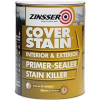 Zinsser Cover Stain Primer Paint 1L in White