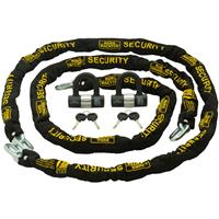 Burg-Wachter Heavy Duty Chain & U-Lock 2m (2 Pack) Steel