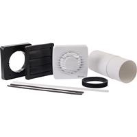 Xpelair DX100 100mm Extractor Fan Timer in White ABS