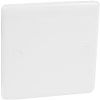 Wessex Electrical Wessex Blanking Plate 1 Gang in White Plastic