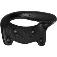 Old Hill Ironworks Sash Ring Pull Handle 82mm x 38mm in Black Cast Iron
