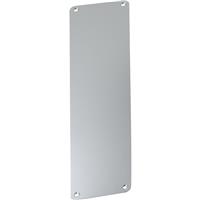 Radius Corner Finger Plate Stainless Steel in Silver