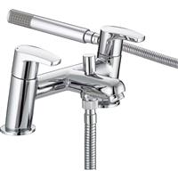 Bristan Orta Taps Bath Shower Mixer in Chrome Brass