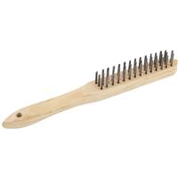 SIP Wire Brush Mild Steel 3 Row Wood